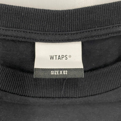 【中古品】【メンズ】 WTAPS ダブルタップス 252ATDT-LTM01S 252MV LS COTTON ロングスリーブ コットン Tシャツ トップス 142-260424-kh-04-izu サイズ：02 カラー：ブラック 万代Net店