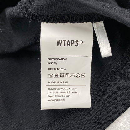 【中古品】【メンズ】 WTAPS ダブルタップス 252ATDT-LTM01S 252MV LS COTTON ロングスリーブ コットン Tシャツ トップス 142-260424-kh-04-izu サイズ：02 カラー：ブラック 万代Net店