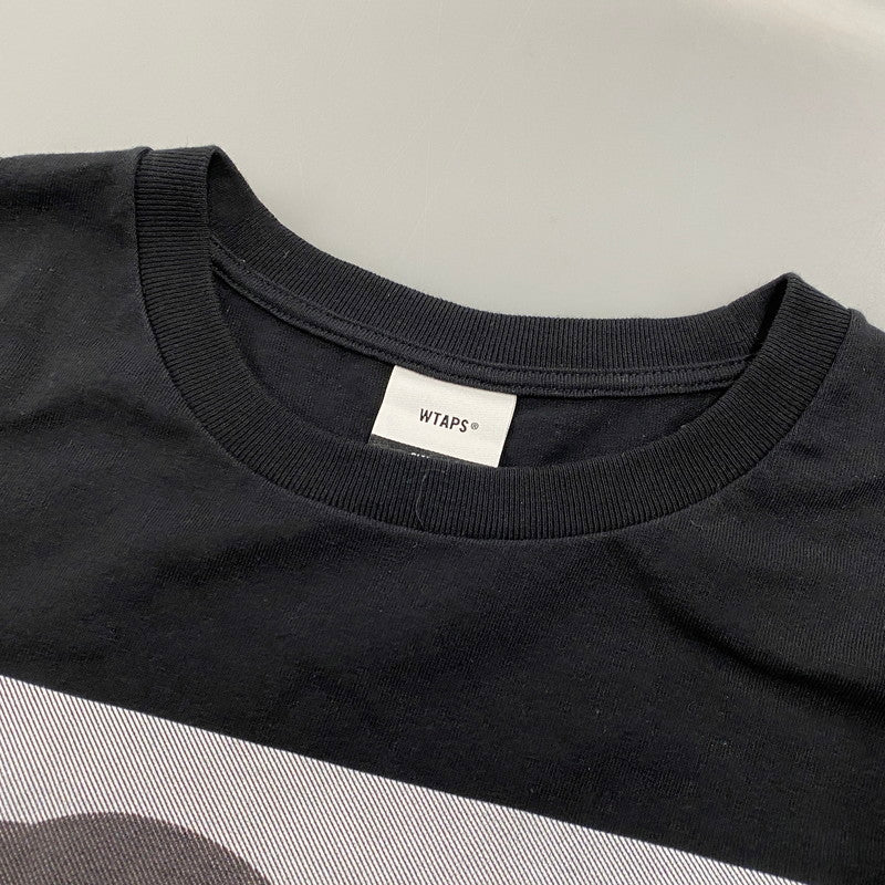 【中古品】【メンズ】 WTAPS ダブルタップス 252ATDT-LTM01S 252MV LS COTTON ロングスリーブ コットン Tシャツ トップス 142-260424-kh-04-izu サイズ：02 カラー：ブラック 万代Net店