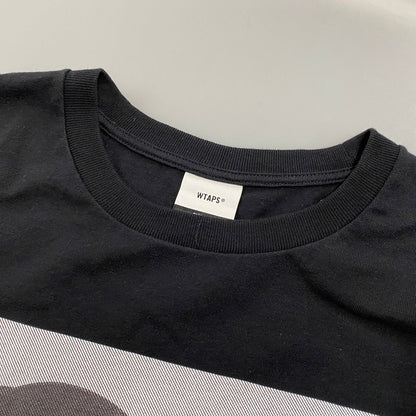 【中古品】【メンズ】 WTAPS ダブルタップス 252ATDT-LTM01S 252MV LS COTTON ロングスリーブ コットン Tシャツ トップス 142-260424-kh-04-izu サイズ：02 カラー：ブラック 万代Net店
