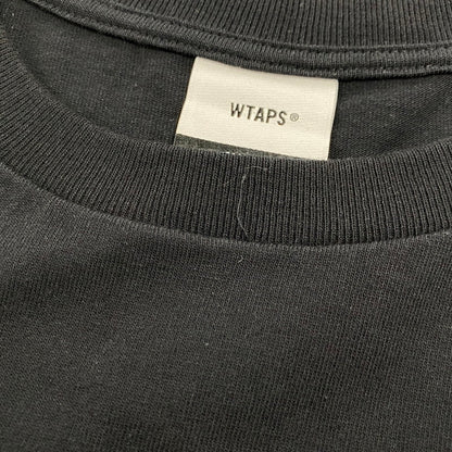 【中古品】【メンズ】 WTAPS ダブルタップス 252ATDT-LTM01S 252MV LS COTTON ロングスリーブ コットン Tシャツ トップス 142-260424-kh-04-izu サイズ：02 カラー：ブラック 万代Net店