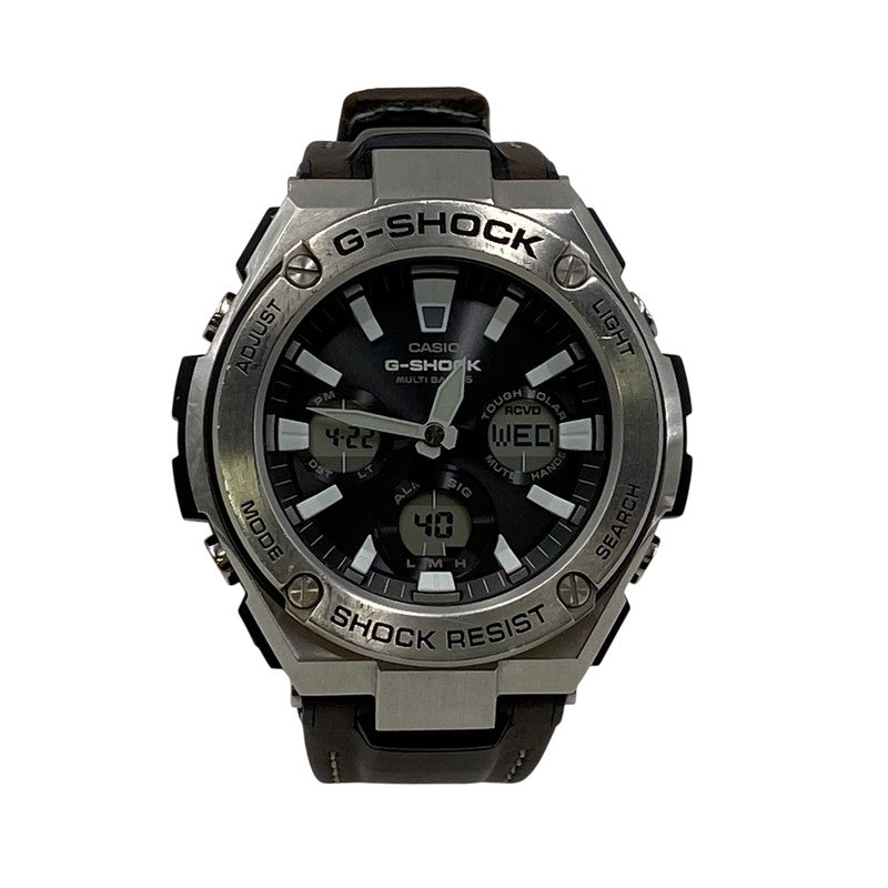 【現状渡し品】【メンズ/レディース】 G-SHOCK ジーショック G-STEEL TOUGH SOLAR WATCH GST-W130L タフソーラー 腕時計 196-260422-as-14-izu カラー：シルバー×ブラック×ブラウン 万代Net店