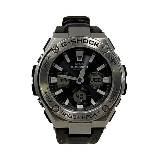 【現状渡し品】【メンズ/レディース】 G-SHOCK ジーショック G-STEEL TOUGH SOLAR WATCH GST-W130L タフソーラー 腕時計 196-260422-as-14-izu カラー：シルバー×ブラック×ブラウン 万代Net店