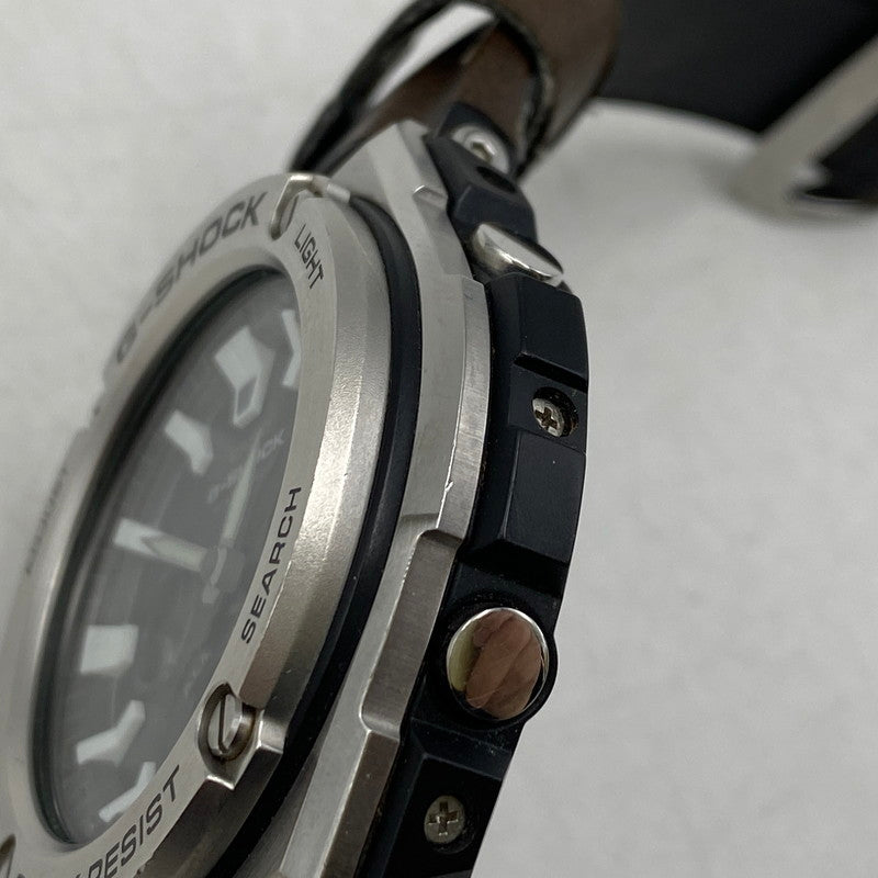 【現状渡し品】【メンズ/レディース】 G-SHOCK ジーショック G-STEEL TOUGH SOLAR WATCH GST-W130L タフソーラー 腕時計 196-260422-as-14-izu カラー：シルバー×ブラック×ブラウン 万代Net店