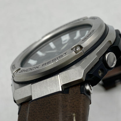 【現状渡し品】【メンズ/レディース】 G-SHOCK ジーショック G-STEEL TOUGH SOLAR WATCH GST-W130L タフソーラー 腕時計 196-260422-as-14-izu カラー：シルバー×ブラック×ブラウン 万代Net店