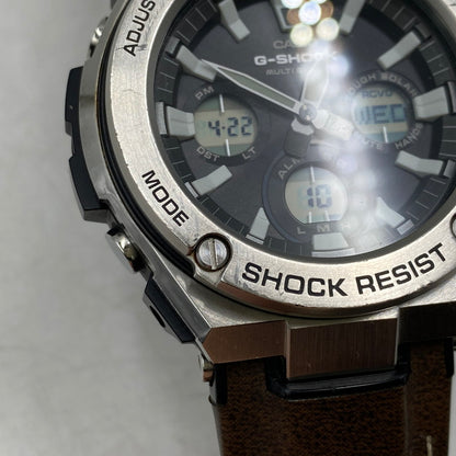 【現状渡し品】【メンズ/レディース】 G-SHOCK ジーショック G-STEEL TOUGH SOLAR WATCH GST-W130L タフソーラー 腕時計 196-260422-as-14-izu カラー：シルバー×ブラック×ブラウン 万代Net店