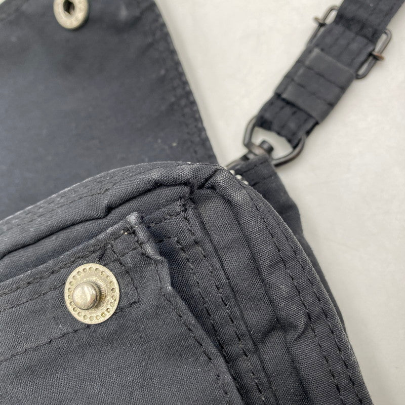 【中古品】【メンズ/レディース】 HEAD PORTER ヘッドポーター MINI SHOULDER BAG ミニ ショルダーバッグ カバン 鞄 188-260422-as-13-izu カラー：ブラック 万代Net店