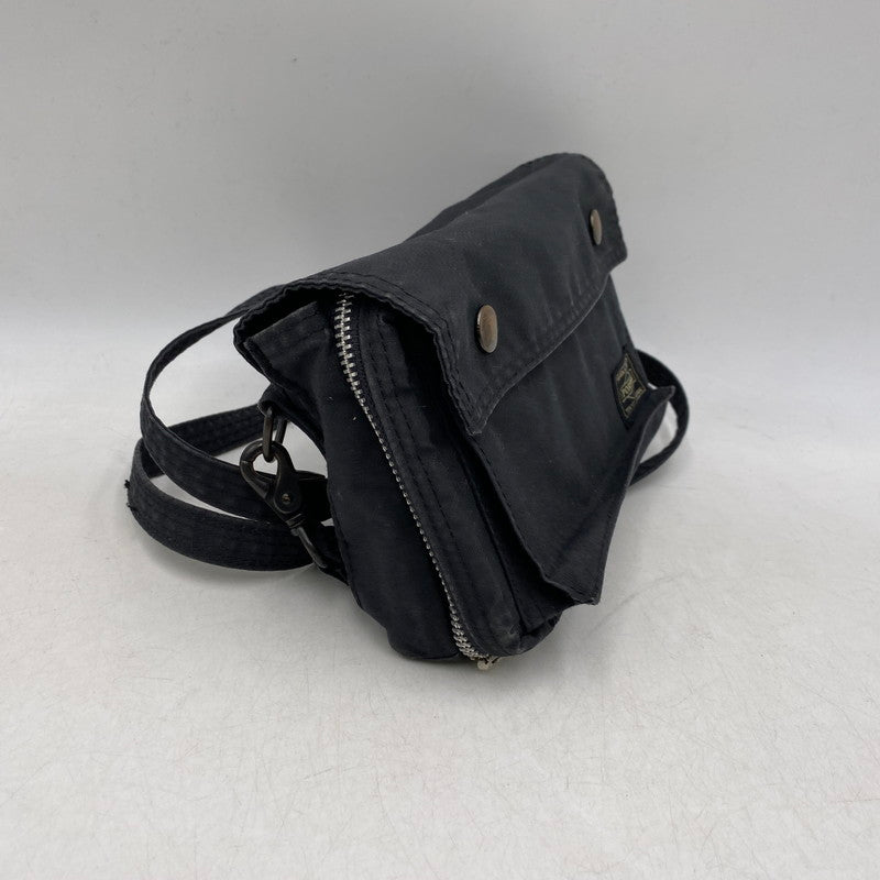 【中古品】【メンズ/レディース】 HEAD PORTER ヘッドポーター MINI SHOULDER BAG ミニ ショルダーバッグ カバン 鞄 188-260422-as-13-izu カラー：ブラック 万代Net店