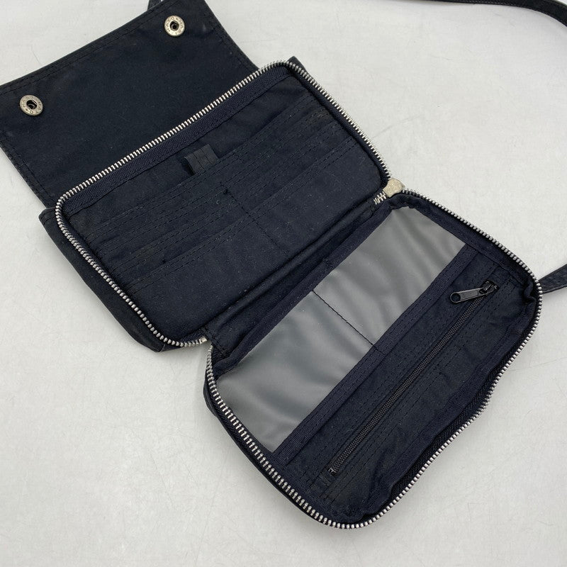 【中古品】【メンズ/レディース】 HEAD PORTER ヘッドポーター MINI SHOULDER BAG ミニ ショルダーバッグ カバン 鞄 188-260422-as-13-izu カラー：ブラック 万代Net店
