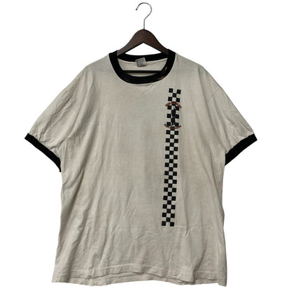 【現状渡し品】【メンズ】 ANVIL アンビル USA製 BOB MARLEY EASY SKANKING RINGER TEE ボブ・マーリー リンガー Tシャツ トップス 半袖 146-260424-kh-03-izu サイズ：XL カラー：ホワイト 万代Net店