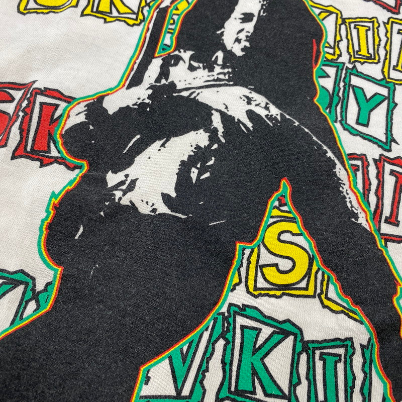 【現状渡し品】【メンズ】 ANVIL アンビル USA製 BOB MARLEY EASY SKANKING RINGER TEE ボブ・マーリー リンガー Tシャツ トップス 半袖 146-260424-kh-03-izu サイズ：XL カラー：ホワイト 万代Net店
