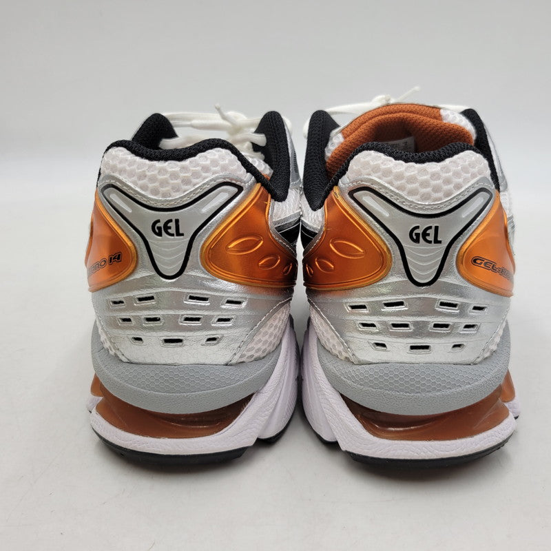 【中古品】【メンズ】 asics アシックス GEL-KAYANO 14 1201A019-109 ゲルカヤノ 14 スニーカー シューズ 靴 162-260424-ay-09-izu サイズ：27cm カラー：WHITE/PIQUANT ORANGE 万代Net店