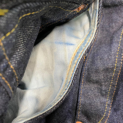 【中古品】【メンズ】 EVISU エヴィス LOT.2001 NO.2 渋谷限定 忠犬ハチ公 PRINT BUTTONFLY DENIM PANTS プリント ボタンフライ デニム パンツ ボトムス 156-260424-kh-01-izu サイズ：38×35 カラー：インディゴ 万代Net店