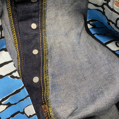 【中古品】【メンズ】 EVISU エヴィス LOT.2001 NO.2 渋谷限定 忠犬ハチ公 PRINT BUTTONFLY DENIM PANTS プリント ボタンフライ デニム パンツ ボトムス 156-260424-kh-01-izu サイズ：38×35 カラー：インディゴ 万代Net店