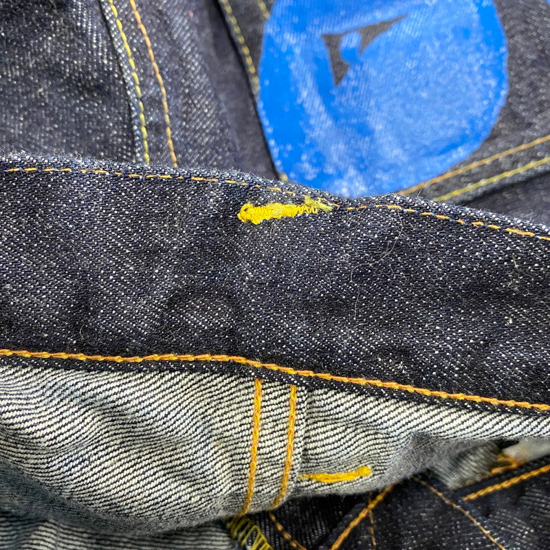 【中古品】【メンズ】 EVISU エヴィス LOT.2001 NO.2 渋谷限定 忠犬ハチ公 PRINT BUTTONFLY DENIM PANTS プリント ボタンフライ デニム パンツ ボトムス 156-260424-kh-01-izu サイズ：38×35 カラー：インディゴ 万代Net店
