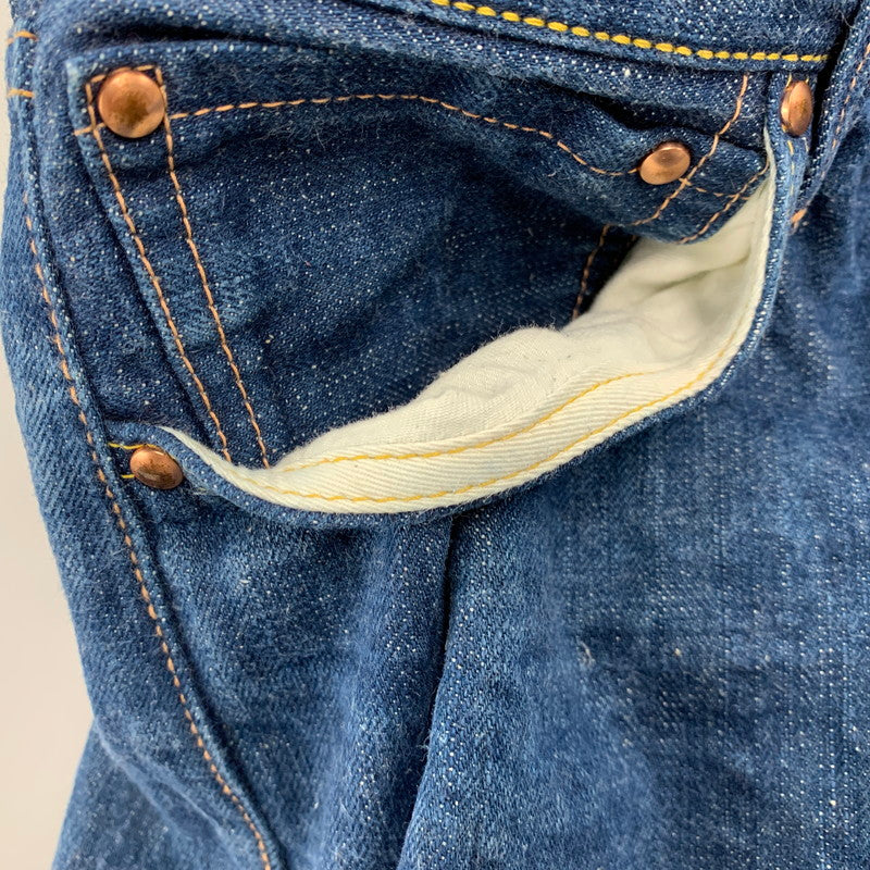 【中古品】【メンズ】 YAMANE DELUXE HAYAOKI ヤマネデラックスハヤオキ BUTTON FLY DENIM PANTS ボタンフライ デニム パンツ ボトムス ズボン 156-260424-cs-04-izu サイズ：34×35 カラー：インディゴ 万代Net店