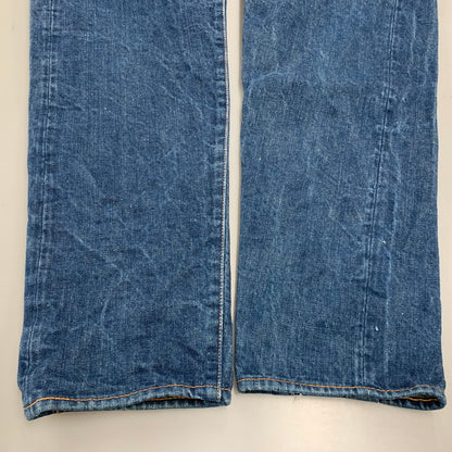 【中古品】【メンズ】 YAMANE DELUXE HAYAOKI ヤマネデラックスハヤオキ BUTTON FLY DENIM PANTS ボタンフライ デニム パンツ ボトムス ズボン 156-260424-cs-04-izu サイズ：34×35 カラー：インディゴ 万代Net店