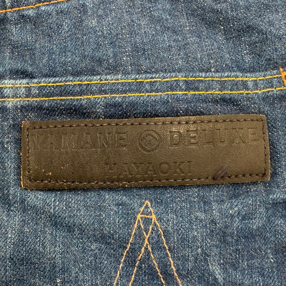 【中古品】【メンズ】 YAMANE DELUXE HAYAOKI ヤマネデラックスハヤオキ BUTTON FLY DENIM PANTS ボタンフライ デニム パンツ ボトムス ズボン 156-260424-cs-04-izu サイズ：34×35 カラー：インディゴ 万代Net店