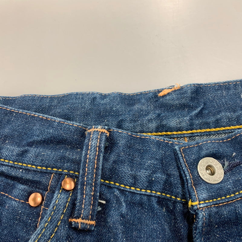 【中古品】【メンズ】 YAMANE DELUXE HAYAOKI ヤマネデラックスハヤオキ BUTTON FLY DENIM PANTS ボタンフライ デニム パンツ ボトムス ズボン 156-260424-cs-04-izu サイズ：34×35 カラー：インディゴ 万代Net店