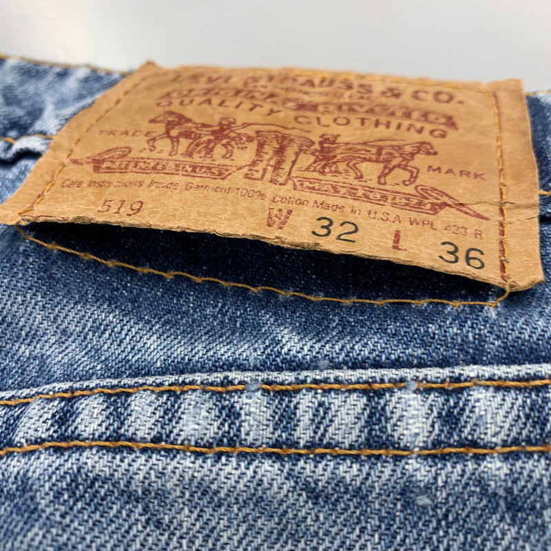 【中古品】【メンズ】 Levi's リーバイス 519 DENIM PANTS デニムパンツ USA製 刻印501 ジーンズ ボトムス 157-260423-as-07-izu サイズ：32×36 カラー：インディゴ 万代Net店
