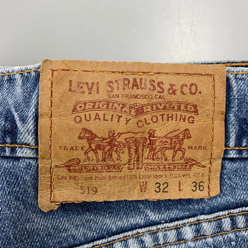 【中古品】【メンズ】 Levi's リーバイス 519 DENIM PANTS デニムパンツ USA製 刻印501 ジーンズ ボトムス 157-260423-as-07-izu サイズ：32×36 カラー：インディゴ 万代Net店