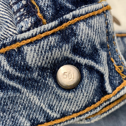 【中古品】【メンズ】 Levi's リーバイス 519 DENIM PANTS デニムパンツ USA製 刻印501 ジーンズ ボトムス 157-260423-as-07-izu サイズ：32×36 カラー：インディゴ 万代Net店