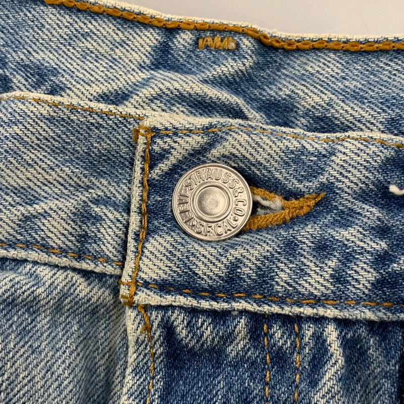 【中古品】【メンズ】 Levi's リーバイス DENIM PANTS デニムパンツ 刻印520 USA製 ジーンズ ボトムス 157-260423-as-06-izu サイズ：33×34 カラー：ライトインディゴ 万代Net店