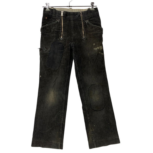 【現状渡し品】【メンズ】 GILDE HOSE BOETTICHER ギルデホーゼ ベティヒャー PATCH DOUBLE ZIP CORDUROY PANTS パッチ ダブルジップ コーデュロイ パンツ 157-260423-as-08-izu カラー：ブラック系 万代Net店