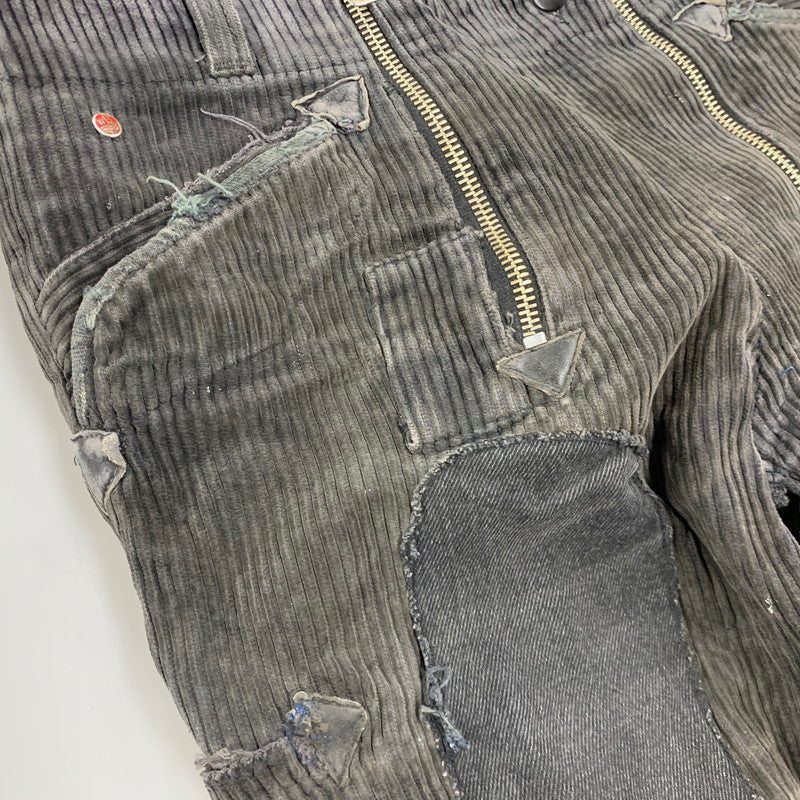 【現状渡し品】【メンズ】 GILDE HOSE BOETTICHER ギルデホーゼ ベティヒャー PATCH DOUBLE ZIP CORDUROY PANTS パッチ ダブルジップ コーデュロイ パンツ 157-260423-as-08-izu カラー：ブラック系 万代Net店