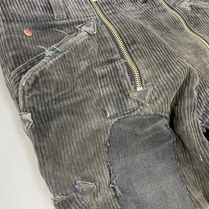 【現状渡し品】【メンズ】 GILDE HOSE BOETTICHER ギルデホーゼ ベティヒャー PATCH DOUBLE ZIP CORDUROY PANTS パッチ ダブルジップ コーデュロイ パンツ 157-260423-as-08-izu カラー：ブラック系 万代Net店