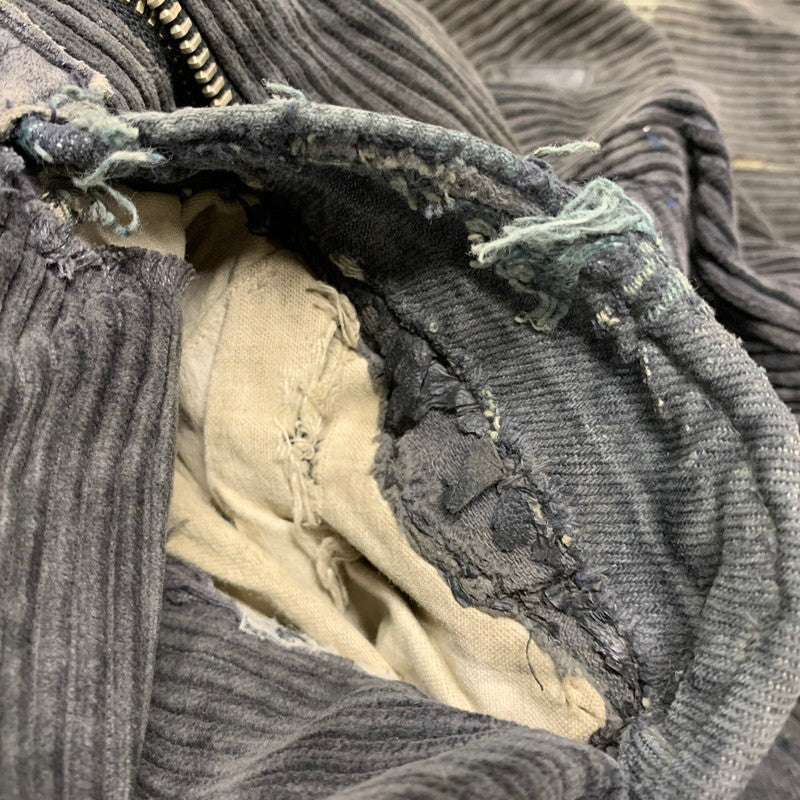 【現状渡し品】【メンズ】 GILDE HOSE BOETTICHER ギルデホーゼ ベティヒャー PATCH DOUBLE ZIP CORDUROY PANTS パッチ ダブルジップ コーデュロイ パンツ 157-260423-as-08-izu カラー：ブラック系 万代Net店