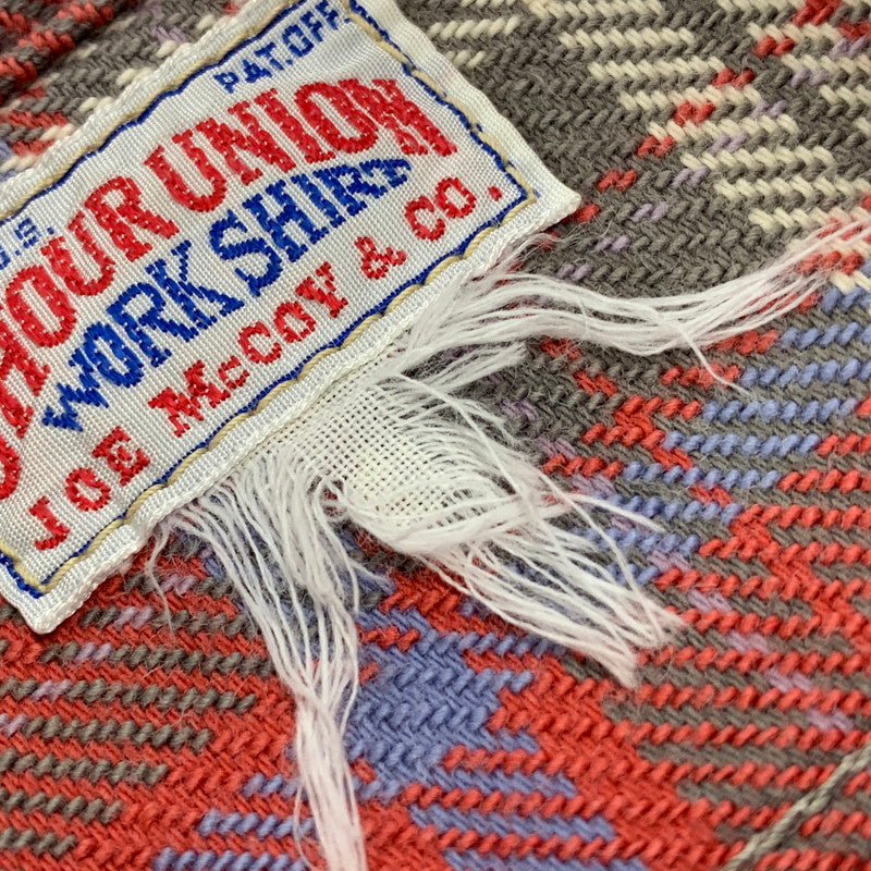 【中古品】【メンズ】 JOE MCCOY 8HOUR UNION ジョーマッコイ エイトアワーユニオン HEAVY FLANNEL SHIRT ヘビーフランネルシャツ チェック 長袖 145-260423-as-03-izu カラー：レッド系 万代Net店