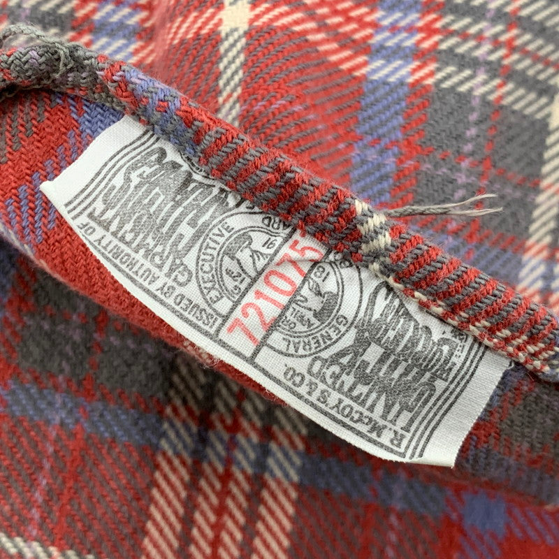 【中古品】【メンズ】 JOE MCCOY 8HOUR UNION ジョーマッコイ エイトアワーユニオン HEAVY FLANNEL SHIRT ヘビーフランネルシャツ チェック 長袖 145-260423-as-03-izu カラー：レッド系 万代Net店