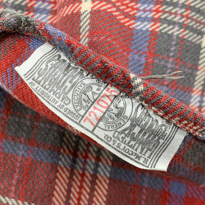 【中古品】【メンズ】 JOE MCCOY 8HOUR UNION ジョーマッコイ エイトアワーユニオン HEAVY FLANNEL SHIRT ヘビーフランネルシャツ チェック 長袖 145-260423-as-03-izu カラー：レッド系 万代Net店