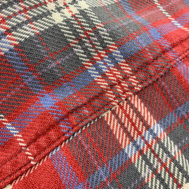 【中古品】【メンズ】 JOE MCCOY 8HOUR UNION ジョーマッコイ エイトアワーユニオン HEAVY FLANNEL SHIRT ヘビーフランネルシャツ チェック 長袖 145-260423-as-03-izu カラー：レッド系 万代Net店