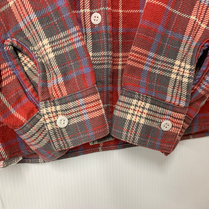 【中古品】【メンズ】 JOE MCCOY 8HOUR UNION ジョーマッコイ エイトアワーユニオン HEAVY FLANNEL SHIRT ヘビーフランネルシャツ チェック 長袖 145-260423-as-03-izu カラー：レッド系 万代Net店