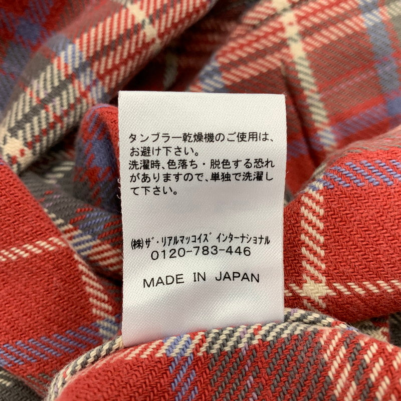 【中古品】【メンズ】 JOE MCCOY 8HOUR UNION ジョーマッコイ エイトアワーユニオン HEAVY FLANNEL SHIRT ヘビーフランネルシャツ チェック 長袖 145-260423-as-03-izu カラー：レッド系 万代Net店