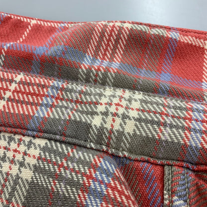 【中古品】【メンズ】 JOE MCCOY 8HOUR UNION ジョーマッコイ エイトアワーユニオン HEAVY FLANNEL SHIRT ヘビーフランネルシャツ チェック 長袖 145-260423-as-03-izu カラー：レッド系 万代Net店