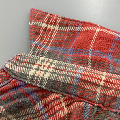 【中古品】【メンズ】 JOE MCCOY 8HOUR UNION ジョーマッコイ エイトアワーユニオン HEAVY FLANNEL SHIRT ヘビーフランネルシャツ チェック 長袖 145-260423-as-03-izu カラー：レッド系 万代Net店