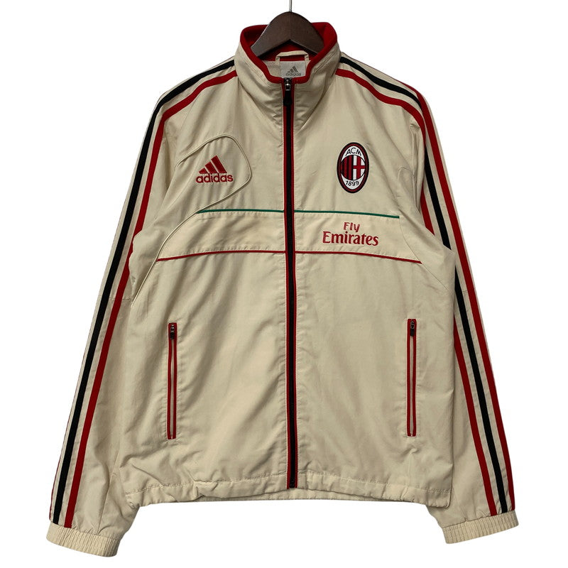 【中古品】【メンズ】 ADIDAS アディダス ACMILAN TRACK JACKET ACミラン トラック ジャケット アウター 148-260425-kh-06-izu サイズ：M カラー：ベージュ 万代Net店