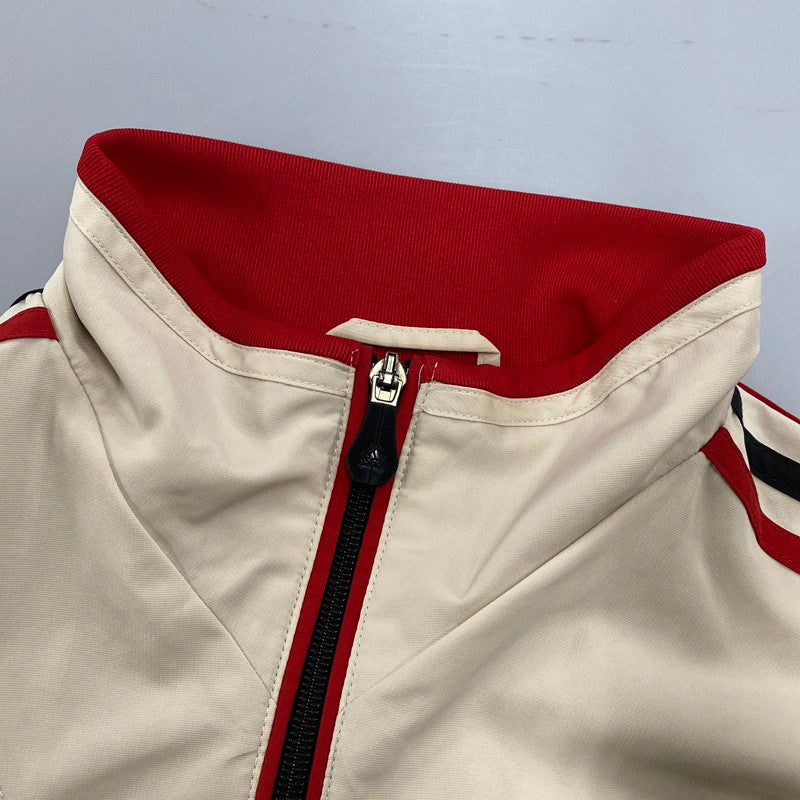 【中古品】【メンズ】 ADIDAS アディダス ACMILAN TRACK JACKET ACミラン トラック ジャケット アウター 148-260425-kh-06-izu サイズ：M カラー：ベージュ 万代Net店