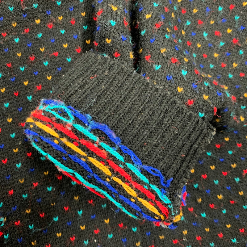 【中古品】【メンズ】 MAJOR MOTION メイジャー モーション USA製 BIRDS EYE ACRYLIC KNIT バーズアイ アクリル ニット トップス 長袖 146-260423-ya-14-izu サイズ：下記参照 カラー：BLACK 万代Net店