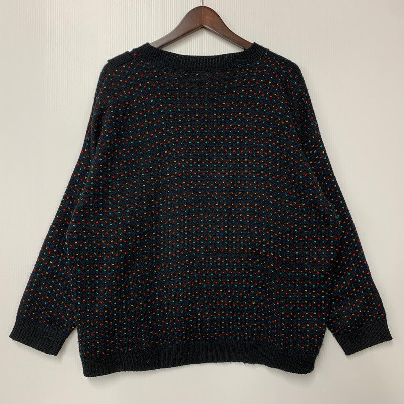 【中古品】【メンズ】 MAJOR MOTION メイジャー モーション USA製 BIRDS EYE ACRYLIC KNIT バーズアイ アクリル ニット トップス 長袖 146-260423-ya-14-izu サイズ：下記参照 カラー：BLACK 万代Net店