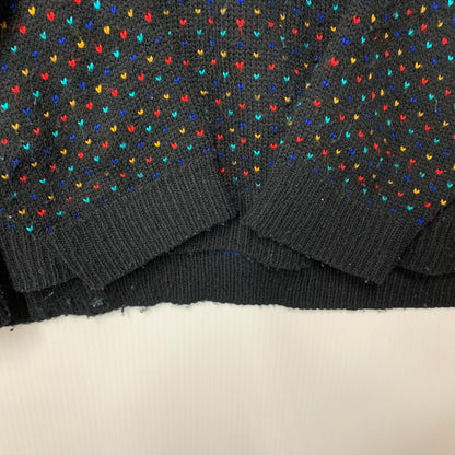 【中古品】【メンズ】 MAJOR MOTION メイジャー モーション USA製 BIRDS EYE ACRYLIC KNIT バーズアイ アクリル ニット トップス 長袖 146-260423-ya-14-izu サイズ：下記参照 カラー：BLACK 万代Net店