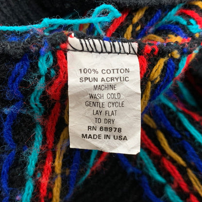 【中古品】【メンズ】 MAJOR MOTION メイジャー モーション USA製 BIRDS EYE ACRYLIC KNIT バーズアイ アクリル ニット トップス 長袖 146-260423-ya-14-izu サイズ：下記参照 カラー：BLACK 万代Net店