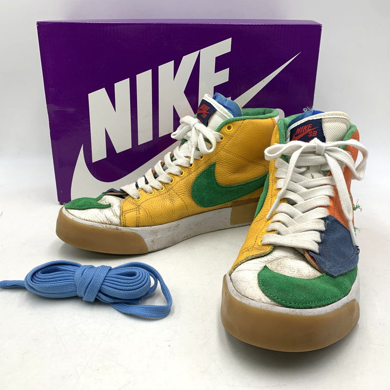 【現状渡し品】【メンズ】 NIKE SB ナイキエスビー DA2189-800 BLAZER MID EDGE ブラザー ミッド エッジ スニーカー シューズ 靴 160-260425-cs-11-izu サイズ：27cm カラー：SAFETY ORANGE/LUCKY GREEN 万代Net店