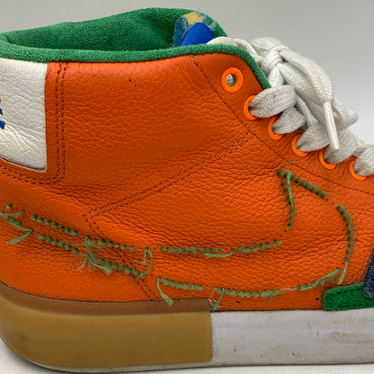 【現状渡し品】【メンズ】 NIKE SB ナイキエスビー DA2189-800 BLAZER MID EDGE ブラザー ミッド エッジ スニーカー シューズ 靴 160-260425-cs-11-izu サイズ：27cm カラー：SAFETY ORANGE/LUCKY GREEN 万代Net店