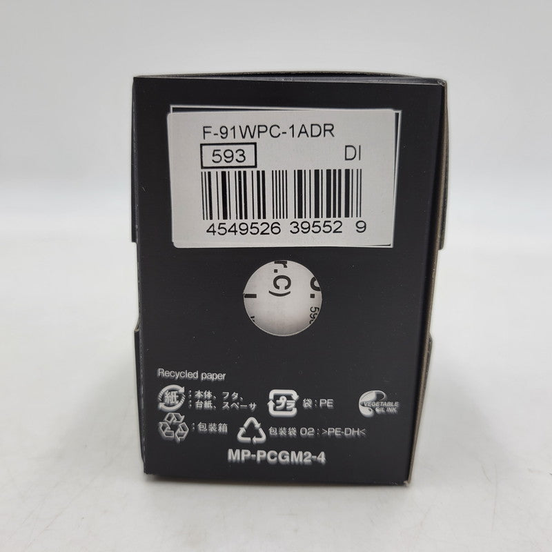 【中古美品】【メンズ/レディース】 CASIO カシオ × PAC-MAN パックマン DIGITAL QUARTZ F-91WPC-1ADR デジタルクオーツ 腕時計 199-260529-as-16-izu サイズ：38.2 × 35.2 × 8.5 mm カラー：ブラック 万代Net店
