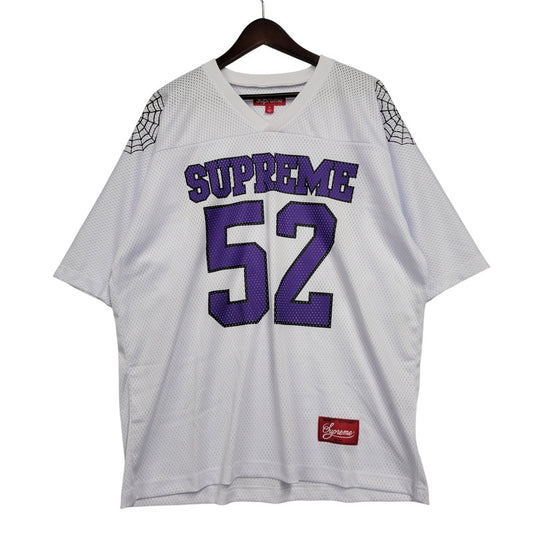 【中古品】【メンズ】 SUPREME シュプリーム 24SS SPIDERWEB FOOTBALL JERSEY スパイダーウェブ フットボール ジャージ トップス 半袖 149-260424-cs-11-izu サイズ：M カラー：ホワイト 万代Net店