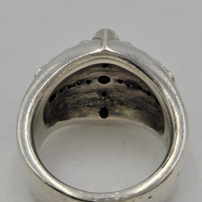 【中古品】【メンズ】 DEAL DESIGN ディールデザイン 925 GLARE CROSS RING グレア クロス リング 指輪 アクセサリー 192-260424-cs-18-izu カラー：シルバー 万代Net店